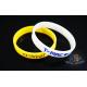 Reflective Custom Printed Silicone Wristbands , Custom Rubber Band Bracelet