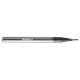 Carbide Micro End Mill 0.3mm 2 Flute SiN Coating Grain Size 0.4um upto HRC60