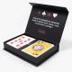 Custom 100%PVC Playing Cards two deck Design Printing Logo Washable Plastic A box of two Poker Playing Card
