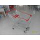German style 100L European shopping trolley With Handle , Logo Printed