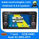 Ouchuangbo S160 Audi A3 GPS radio stereo navi support 3G WIFI BT phone book android 4.4 OS