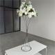 Simple Table Wedding Flower Stand Arrangement Silver Wedding Centerpieces 100cm