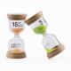 30 Second - 30 Minutes Small Hourglass Colorful Hourglass Wood OEM / ODM