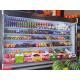 Vegetable Open Air Chiller Multideck Juice Fruit Mall Refrigerator