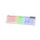 104 Keys Full-size Gaming Keyboard easy To Carry  Cool LED Rainbow Backlight All FN+F1-F12 Keys
