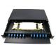 Pull Type Fiber Optic Distribution Unit , 12 Core Indoor Network Patch Panel