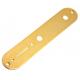 china CNC Machined Parts for Acoustic Guitar Bridge Gold Plated Accessories manufacturer
