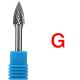 Round 1/4X 1-1/4 X 3 Power Tool Rotating 14 Woodworking Electric Tool Soild Carbide Burrs