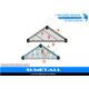 Triangle Shaped Chrome Wire Shelving , Stainless Steel Wire Shelves For Garage / Kitchen