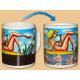 Fashion animated picture scene changing Personalized Ceramic Mug  with lid