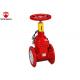 ZSZF Series Cast Steel Gate Valve Air Water Fire Hydrant Valve Red
