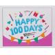 Happy 100 Days Foil Party Balloons , Cute Letter And Number Balloons