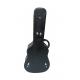Musical Instrument Case Wooden Guitar Case Black Leather Exterior Velvet Padding