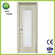 Entrance WPC Glass Door Waterproof Solid Wood 45mm Thickness Kitchen Use