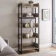 Rustic Wooden Metal Shelving Display Rack Shelf For Home Office