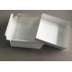 White Rigid Paperboard Gift Card Box Hat  Packing Lid Top Square Collapsible