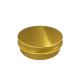 Gold Aluminium Tin Jars 100ml chemical resistant Customized color with Screw Cap