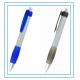plastic ball pen with rubber grip, logo printed gift pen