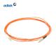 Multimode LC/UPC To SC/UPC DX OM2 Fiber Optic Cable Orange For Data Center