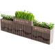 Outdoor large rectangle hollow out metal steel planter box