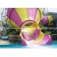 Small fiberglass water slide for parents and kids interaction water fun