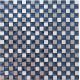 Silver Brushed Particle Glass And Metallic Mosaic Wall Tiles With Blue Crystal Diamond Glass