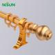 1.2mm Aluminum Curtain Rails And Rods Golden Window Tracking Silent Gliss Triple