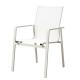 Aluminum Outdoor Textilene Armrest Dining Chairs For Restaurant