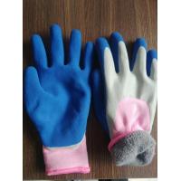 winter use  double layer latex  coated  work gloves  safety work gloves