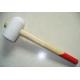 soft face hammer with wooden shaft, rubber hammer with wood shaft