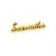 Customer Logo Custom Metal Letter Logo for Purse Accessories Gold Plated Label Plate