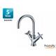 Low - Lead H59 Brass Kitchen Tap Faucets With Double Cross Handles