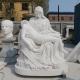 Marble Pieta Statues White Stone Catholic Religious Mary And Jesus Life Size Handcarved