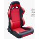 Cars Parts Universal Black And Red Racing Seats Foldable With Safety Belts