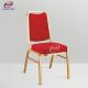 Red Dotted Fabric Hotel Banquet High End Upholstered Dining Chairs Multi Colored