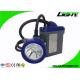 Li Ion Battery 6.6Ah LED Mining Headlamp Waterproof 10000Lux For Camping