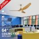 Remote Control 230V 50hz Ceiling Fan Energy Saving With Led Light