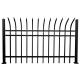 Garden used wrought iron fencing for sale powder coated spear top steel fencing