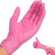 Latex Free Pink Disposable Nitrile Gloves 100Pcs Medium Protection Cleaning