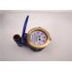 Blue Vane Wheel Water Usage Meter 3/4 Inch for Household / Commercial, LXSL-20E