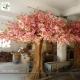 UVG giant tree made of artificial cherry blossom and fiberglass trunk for home decoration