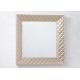 3D Square Accent Metal Wall Art Mirror