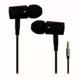 Micro high quanlity driver and black plated metal earphone