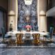 Height 78cm Large Rectangular Marble Dining Square Table Marble Top