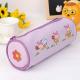 Round Shape Color Monogrammed Pencil Pouch Polyester With Heat Transfer Printing