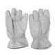 White Thickening ESD Anti Static Heat Resistant Gloves 5mm Grid Style