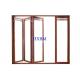 High Performance Wooden Aluminium Doors Wood Look For Home Decoration
