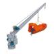 IACS Approved SOLAS 21-35KN Single Arm Slewing Davit For Rescue Boat And Liferaft