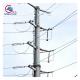 Self Supporting Galvanized Steel Electric Transmission Line Pole Tower utility power pole