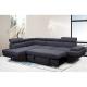 Cara Special Design Fabric Lounge Multi-seats Recliner Adjustable Headrest Sofa bed Storage Sleeper Sofa